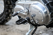 BURLY BRAND MX Footpegs - Driver - Black/Chrome - '18-'23 - B13-1007B - PartsOutlet.com.au