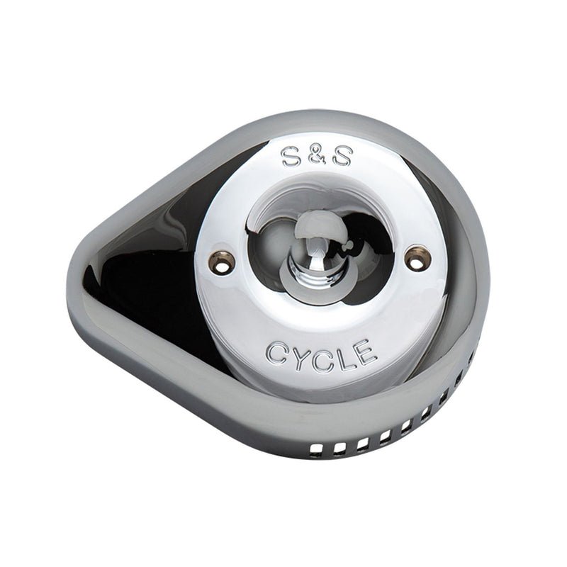 S&S CYCLE Chrome Stealth Slasher Teardrop Air Cleaner Cover - 170-0532 - PartsOutlet.com.au