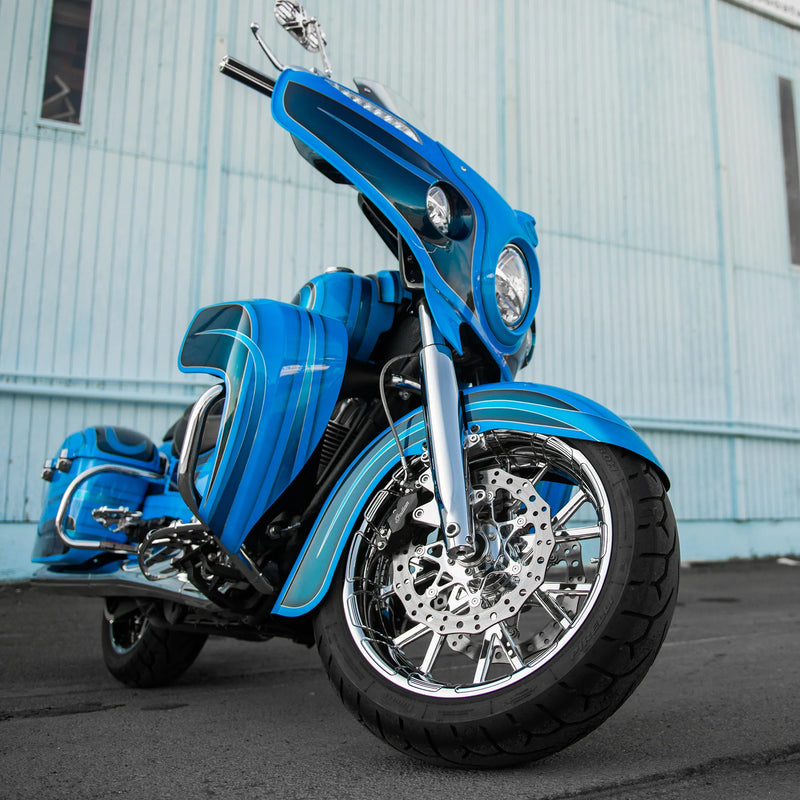 ARLEN NESS PROCROSS FORGED WHEELS FOR INDIAN, CHROME - 21"x3.50" - RIM ONLY - Harley-Davidson '08-'19 - 71-513