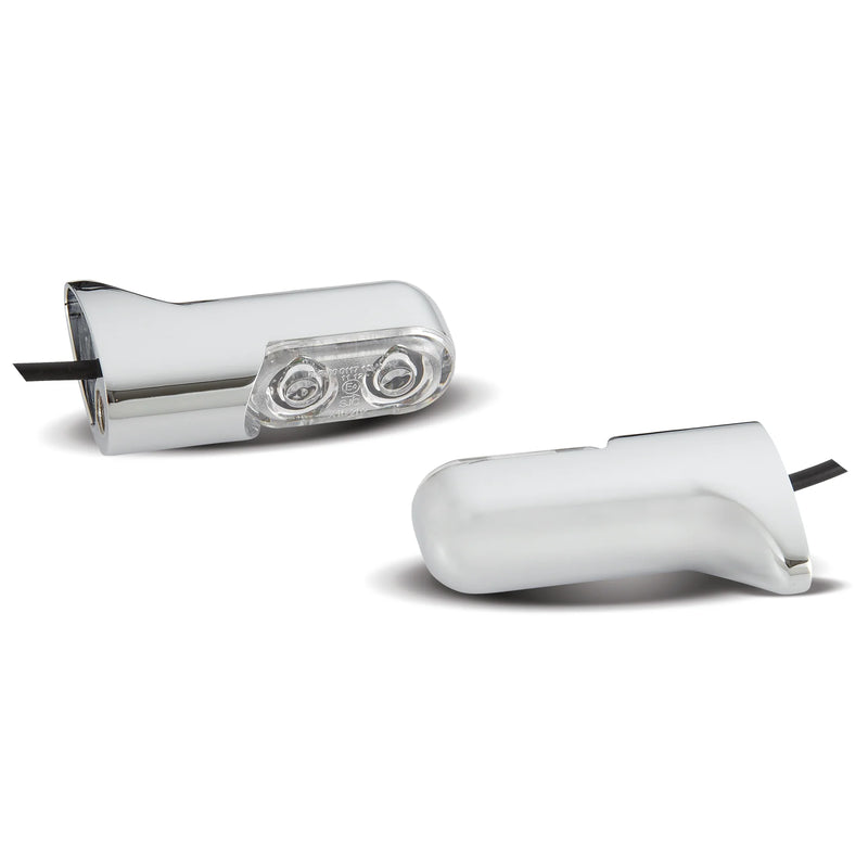 ARLEN NESS DIRECT BOLT-ON INDICATOR LIGHTS FOR XL/FXD/FXST, CHROME - Red/Rear - 12-740 - PartsOutlet.com.au