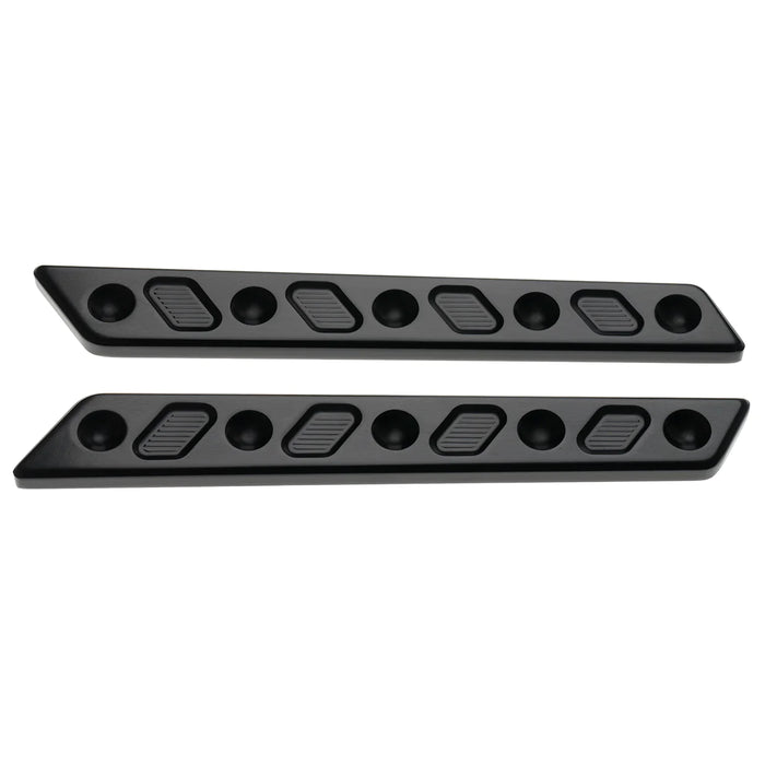 JOKER MACHINE Saddlebag Latch Inserts - Black - '14-'20 FL - 04-505-1