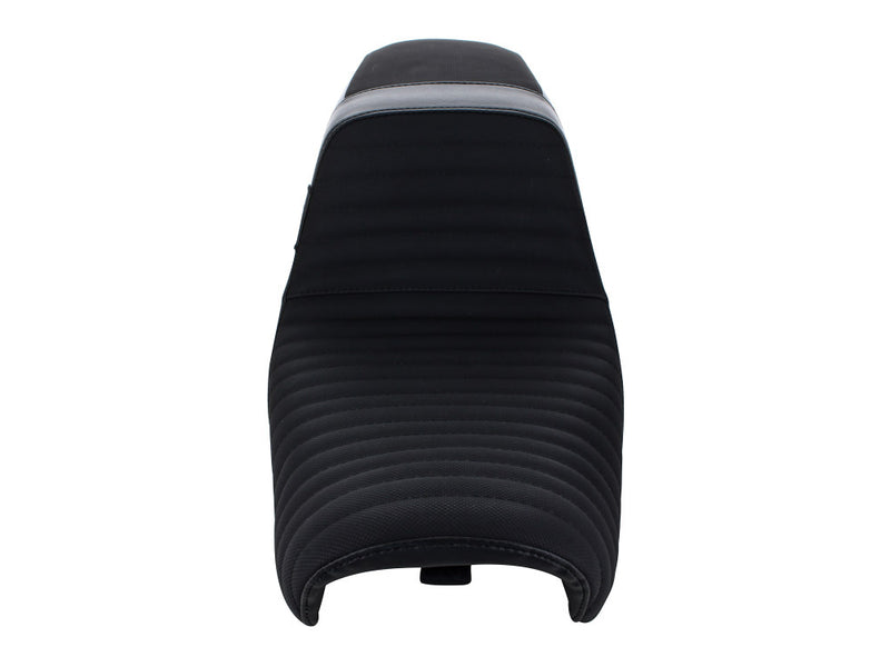 LE PERA Kickflip Dual Seat With Pleated Gripper Tape. Fits Dyna 2006-2017 - LK-591PTGP - PartsOutlet.com.au