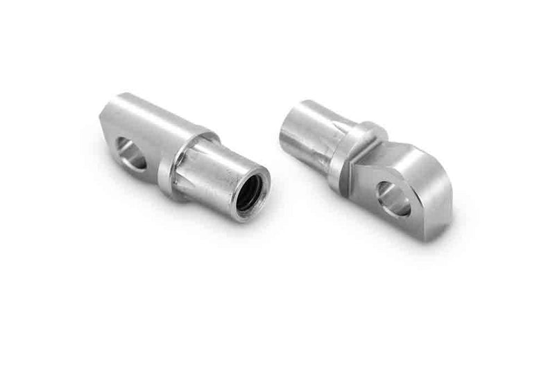 BURLY BRAND MX Footpegs - Driver - Black/Chrome - '18-'23 - B13-1007B - PartsOutlet.com.au