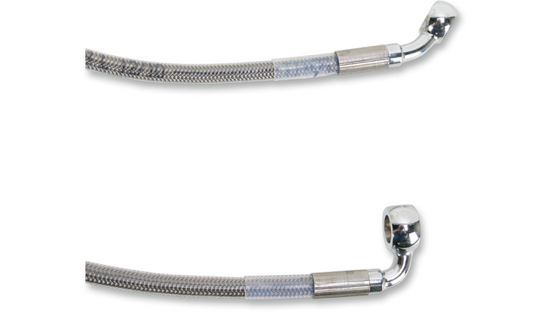 DRAG SPECIALTIES Brake Line - Front - +4" - Stainless Steel -Softail '00-'07 - 660214-4