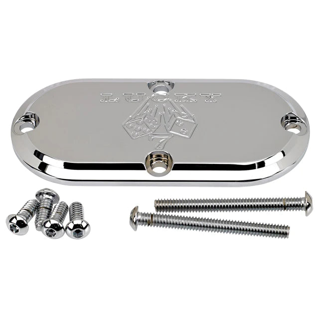JOKER MACHINE Inspection Cover - Lucky 7 - Harley-Davidson 1980-2006 - 921016L - PartsOutlet.com.au