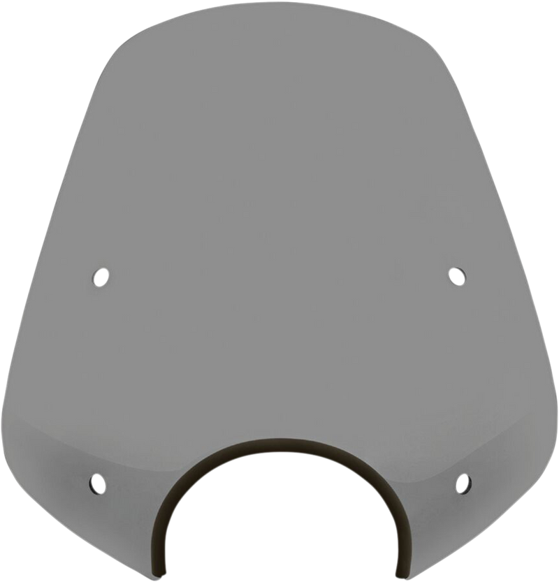 MEMPHIS SHADES Pop Top Windshield - 7" Headlight Cut Out - Black Smoke - MEP55112