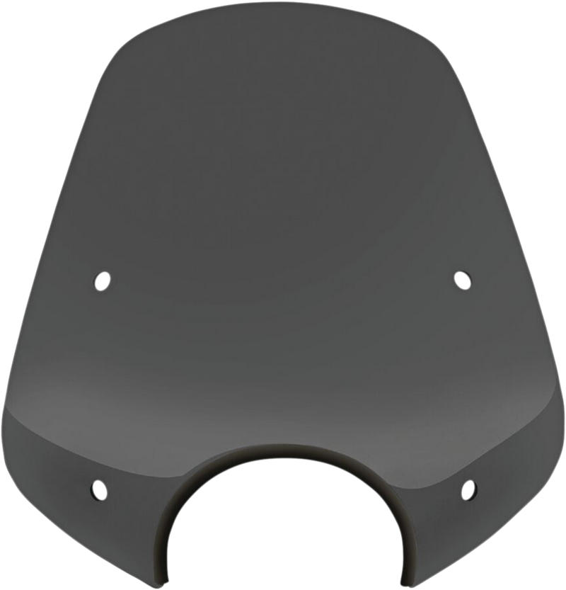 MEMPHIS SHADES Pop Top Windshield - 7" Headlight Cut Out - Dark Black Smoke - MEP55110
