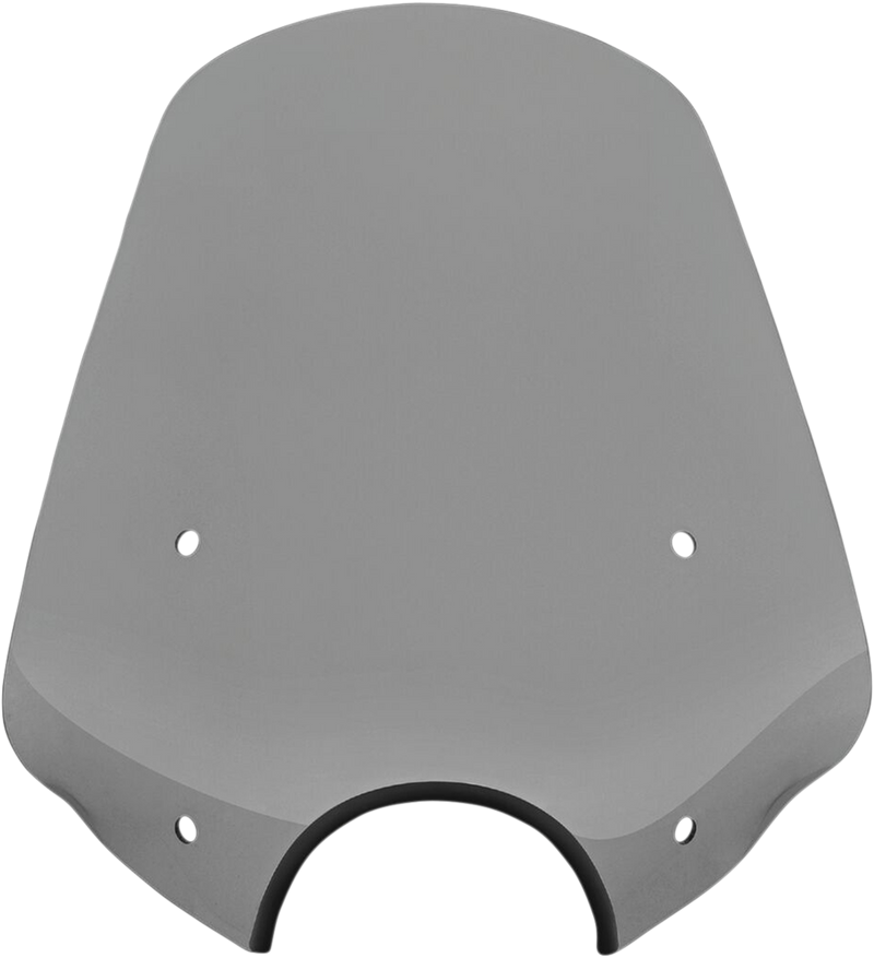 MEMPHIS SHADES Big Shot Windshield - 7" Headlight Cutout - Black Smoke - MEP57112