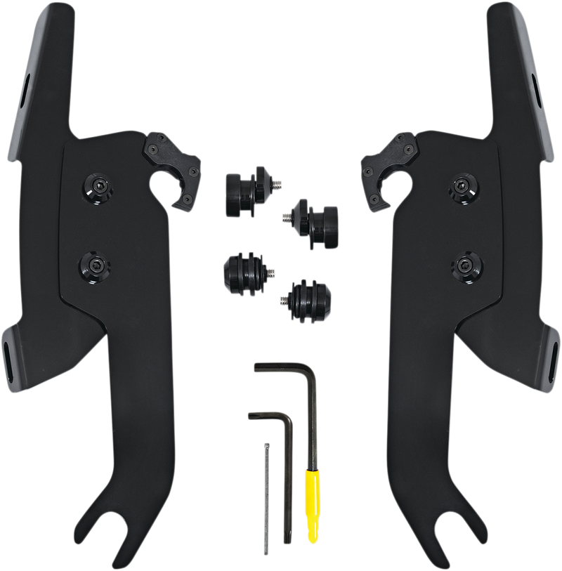 MEMPHIS SHADES Fats/Slim Windshield Trigger Lock Complete Mount Kit - Black - FLSL 2018-2021 - MEB2051 - PartsOutlet.com.au