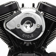 S&S CYCLE Chrome Stealth Slasher Teardrop Air Cleaner Cover - 170-0532 - PartsOutlet.com.au