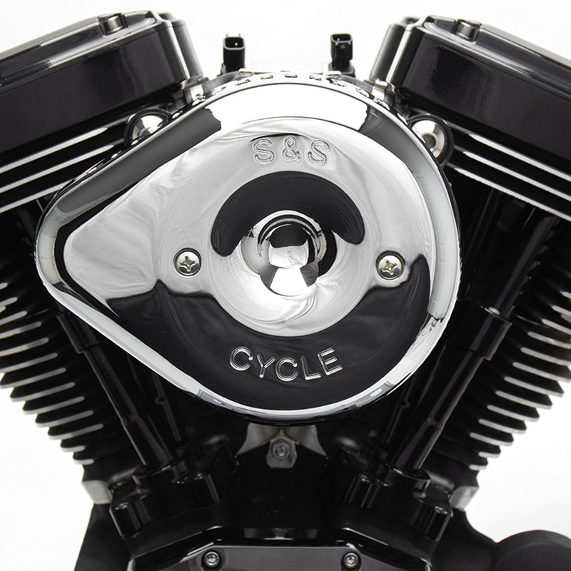 S&S CYCLE Chrome Stealth Slasher Teardrop Air Cleaner Cover - 170-0532 - PartsOutlet.com.au