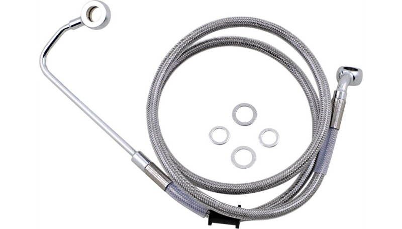 DRAG SPECIALTIES Brake Line - +10" - Stainless Steel - '15-'17 Softail - 618302-10