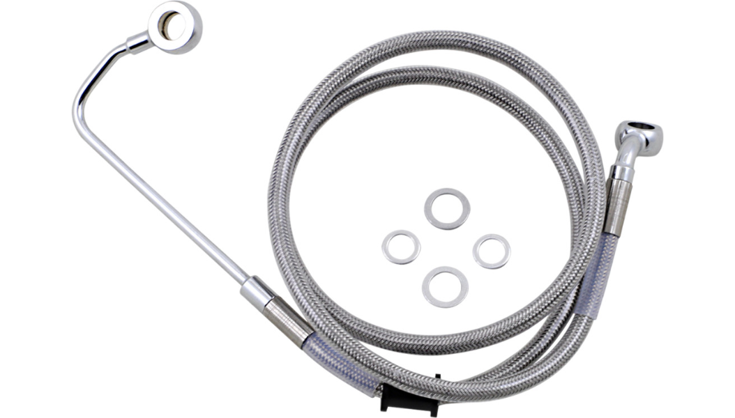 DRAG SPECIALTIES Brake Line - +10" - Stainless Steel - '15-'17 Softail 618302-10