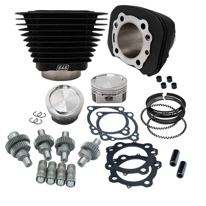 S&S CYCLE Hooligan Kit - 883cc to 1200cc for 2000-'21 HD® Sportster® Models - Wrinkle Black - 910-0699 - PartsOutlet.com.au