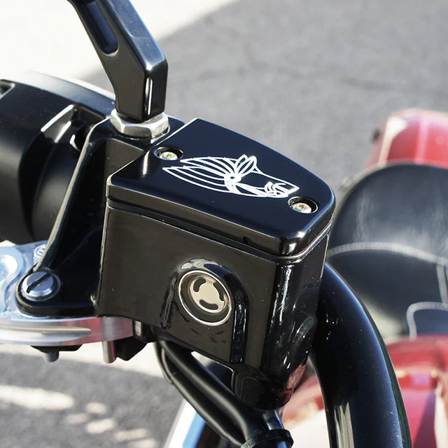 JOKER MACHINE Master Cylinder Cover - Warrior - Black - Indian Scout 2015-2023 - 30-382-2 - PartsOutlet.com.au