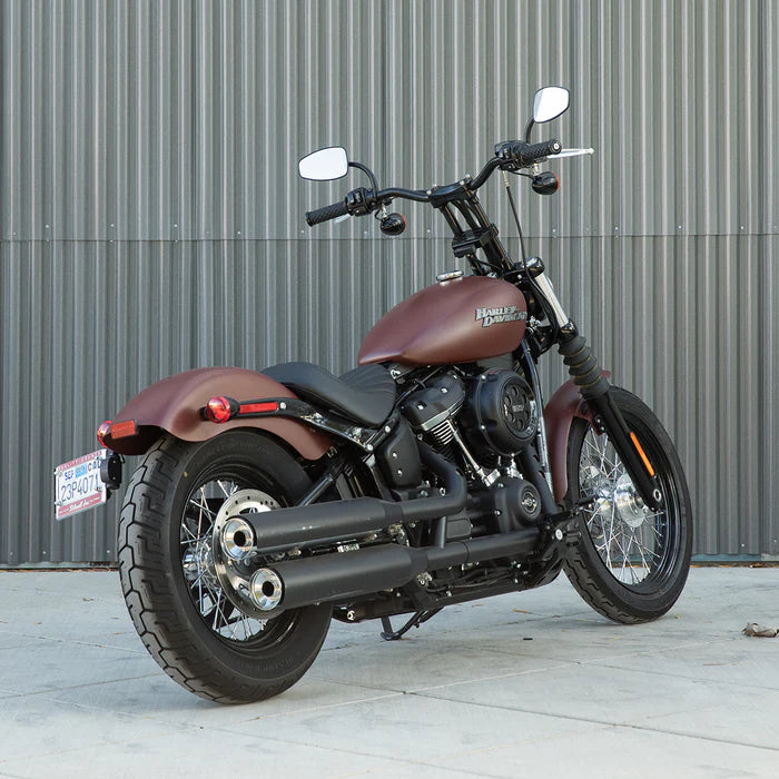 BILTWELL Handlebar - Tracker Mid - TBW & Slotted - Black 6008-2017 - PartsOutlet.com.au
