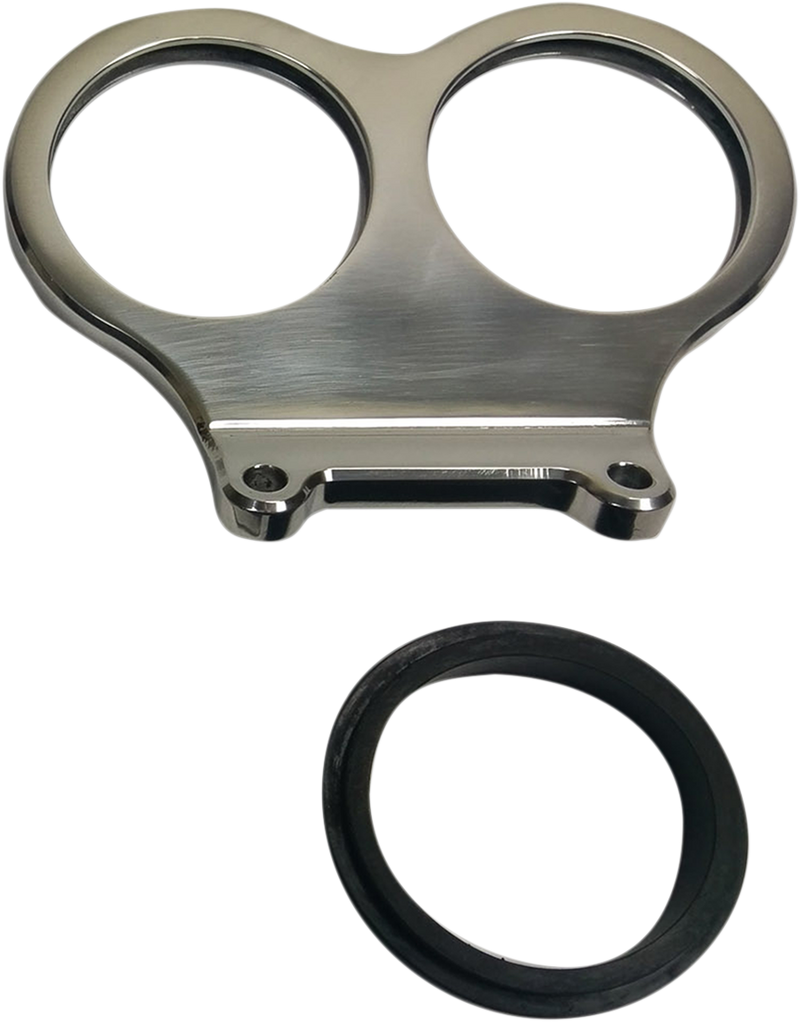 CYCLE PERFORMANCE PROD. Dual Mini Gauge Bracket - Straight Bars CPP/9080MD