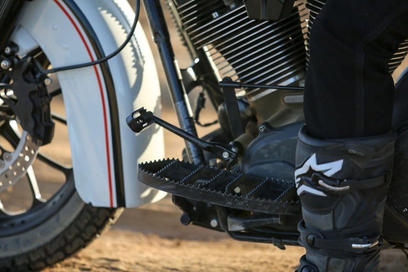 BURLY BRAND MX Passenger Floorboards - Black - '87-'24 FL - B13-1051B - PartsOutlet.com.au