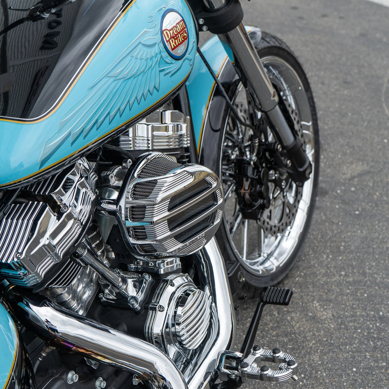 ARLEN NESS SIDEKICK AIR CLEANER, CHROME - 17-up M8 MODELS - 81-301 - PartsOutlet.com.au