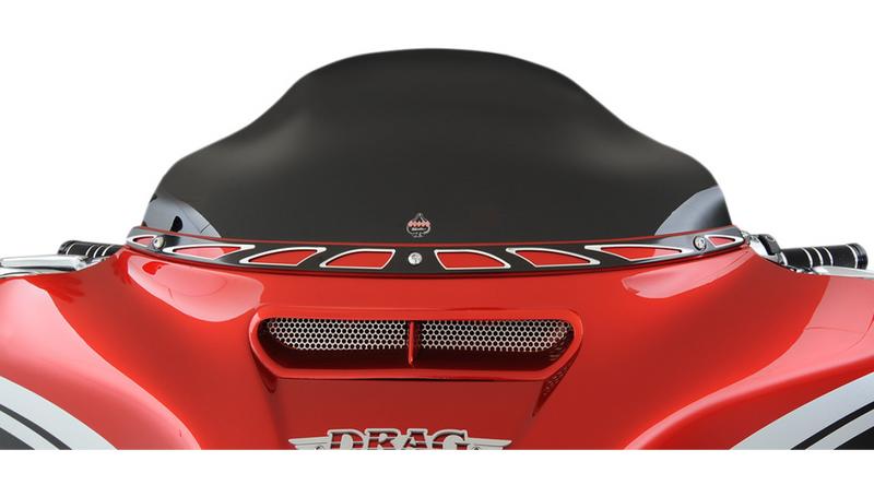 KLOCK WERKS Flare Windshield - 6-1/2" - Black - FLHT '14-'25 - KWW-01-0200-2014