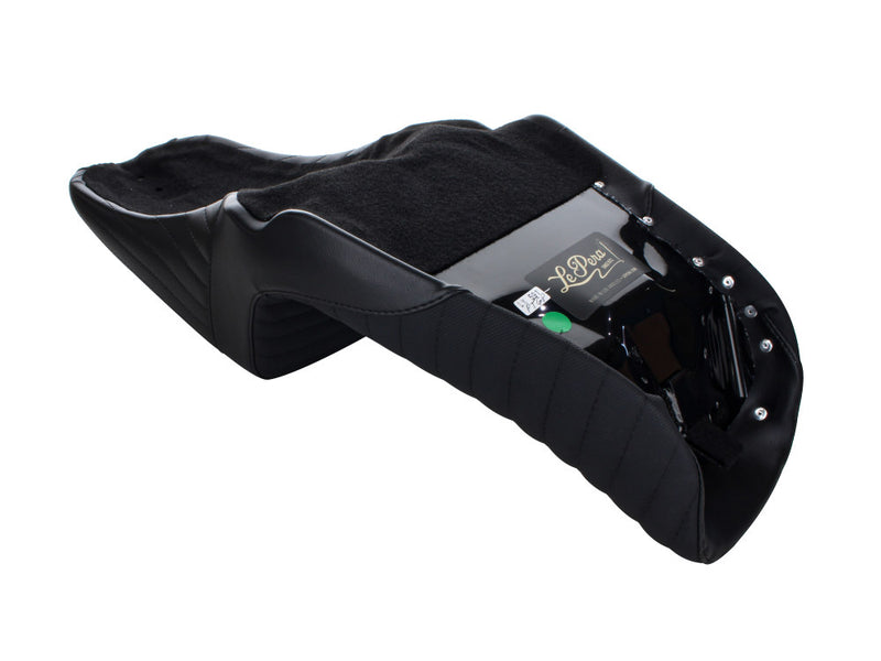 LE PERA Kickflip Dual Seat With Pleated Gripper Tape. Fits Dyna 2006-2017 - LK-591PTGP - PartsOutlet.com.au