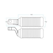 BILTWELL Norman Step Foot Pegs - Black 7004-204-02 - PartsOutlet.com.au