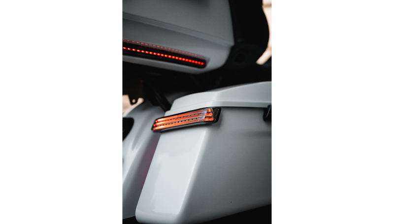 CUSTOM DYNAMICS Saddlebag Lights - BCM - Black/Red - FL '14-'25 - PB-SB-BCM-BR