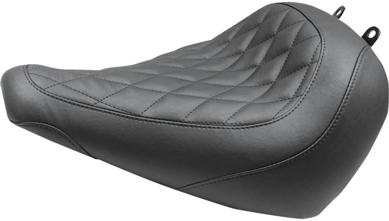 MUSTANG Wide Tripper Solo Seat - no Backrest - Diamond - Black Stitch - FXBR '23-'25 - 85033
