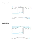 BILTWELL Handlebar - Window - Slotted - Black 6006-2016 - PartsOutlet.com.au