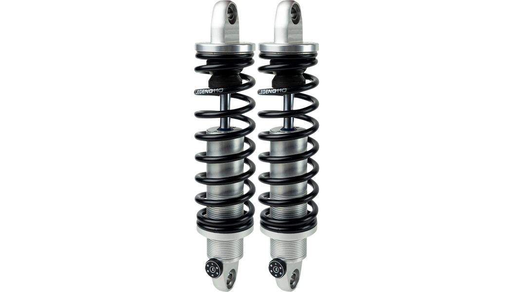 LEGEND SUSPENSION REVO-A Adjustable Dyna Coil Suspension - Clear Anodized - Standard - 13" - '91-'17 FXD - 1310-1606