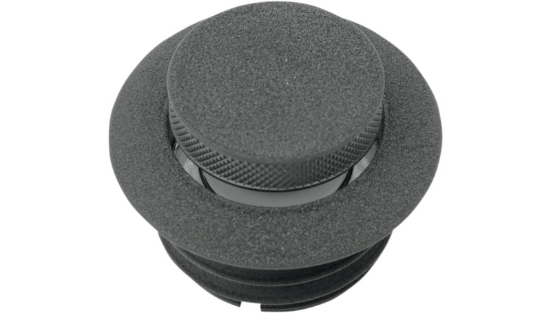 DRAG SPECIALTIES Vented Pop-Up Gas Cap -'96-'24 - Black Wrinkle T03-0339B-A - PartsOutlet.com.au