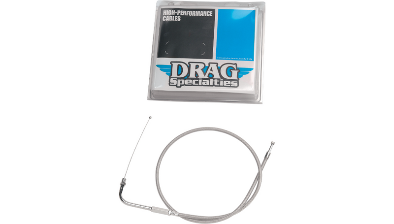 DRAG SPECIALTIES Idle Cable - 28-1/2" - Braided - V-Rod '02-'17 - 5343302B