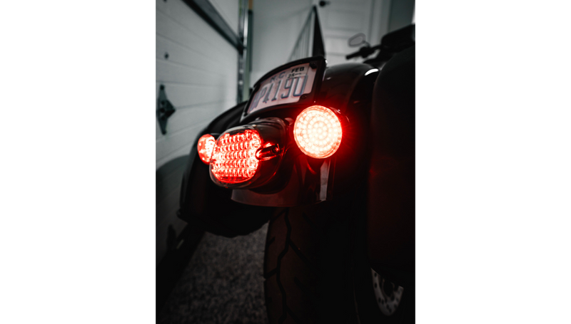 CUSTOM DYNAMICS Radius License Plate Mount - Black - Harley-Davidson '99-'24 - CD-PFM-B