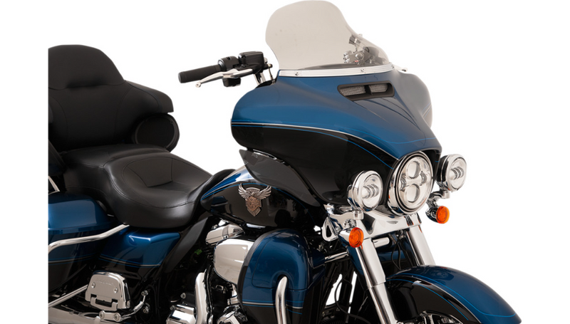 KLOCK WERKS Flare Windshield - 10-1/2" - Tinted - FLH '14-'25 - KWW-01-0468