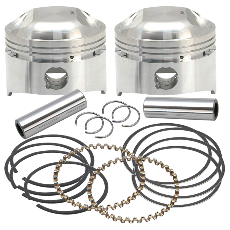 S&S CYCLE 3-1/2" +.030", 80" LC Forged Pistons for '78-'84 HD® OHV Engines - 106-5514
