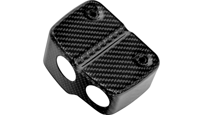 SADDLEMEN Coil Cover - Carbon Fiber - Gloss Black - Dyna '99-'05 - CF-899-04-001