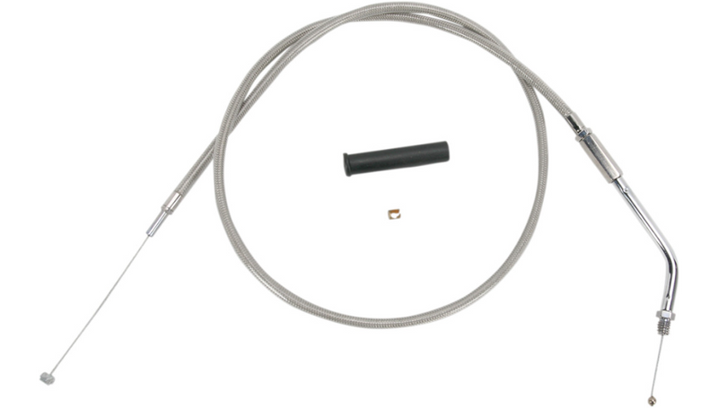 DRAG SPECIALTIES Throttle Cable - 39-1/2" - Braided - Harley-Davidson '71-'80 - 5330306B