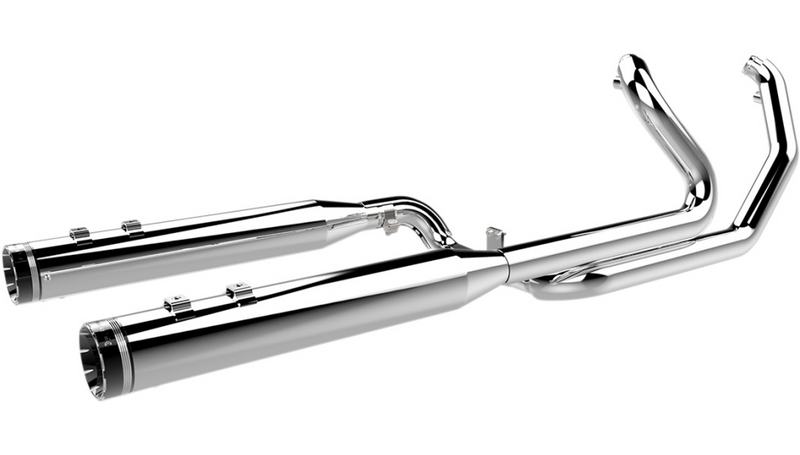 KHROME WERKS 2:2 Dominator Exhaust System - Chrome - With 4-1/2" Muffler - FL '09-'16 - 200630