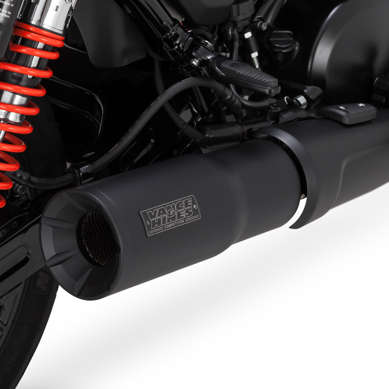 VANCE & HINES Black High Output Muffler - XG/A - Harley-Davidson 2015-2019 - 47943 - PartsOutlet.com.au