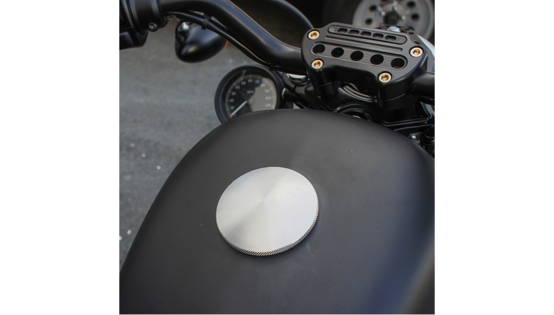 JOKER MACHINE Knurled Gas Cap - Chrome - Harley-Davidson 1993-2023 - 10-444C - PartsOutlet.com.au