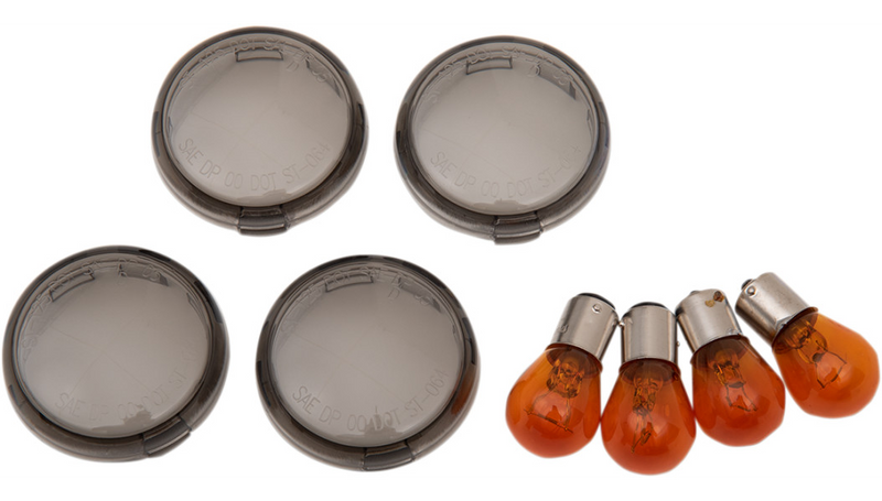 DRAG SPECIALTIES Smoked Bullet Lens Kit - '99-'23 12-0201 - PartsOutlet.com.au