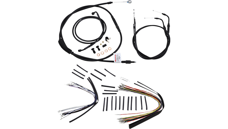 BURLY BRAND Control Kit - 14" Ape Hanger Handlebars - Softail '07-'10 - B30-1010