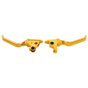 ARLEN NESS Lever Set - Method - Gold - '96-'17 Big Twin (FLST / FXD) - 530-026 - PartsOutlet.com.au