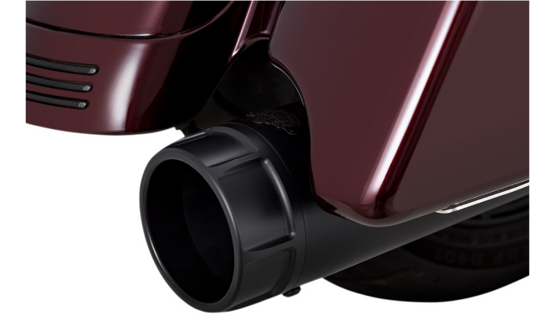VANCE & HINES 4.5" Torquer Mufflers for 2017+ M8 Touring FL - Black - 46674
