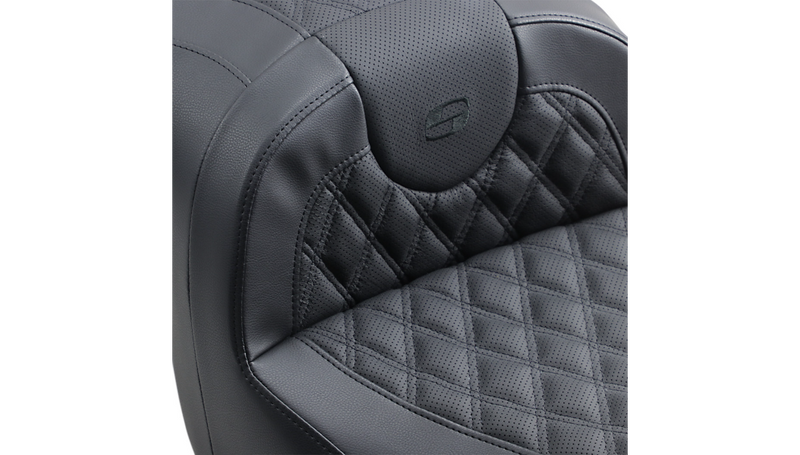 SADDLEMEN Roadsofa Seat - Lattice Stitched - Honda GL 1800 '18-'23 - H18-07-182 - PartsOutlet.com.au