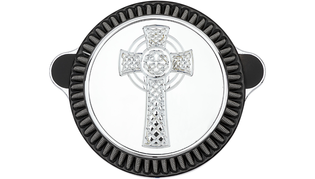 LA CHOPPERS Celtic Cross Air Cleaner - Chrome - M8 LA-2397-03 - PartsOutlet.com.au