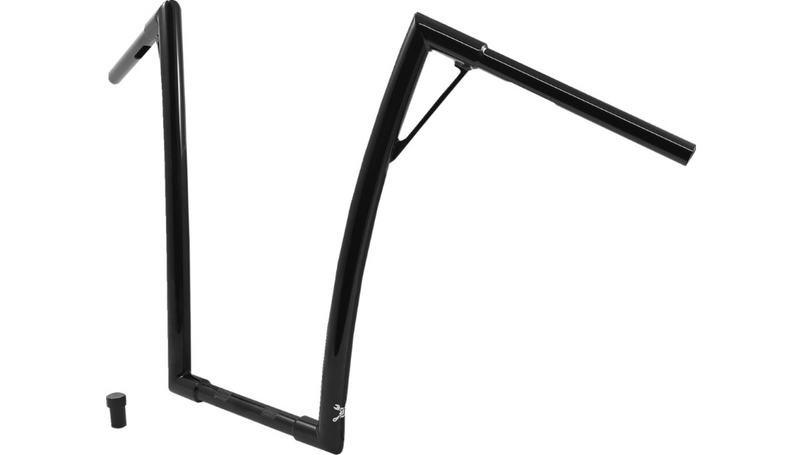 BURLY BRAND Handlebar - Louie - 19" - Black - Harley-Davidson '49-'24 - B12-7011B