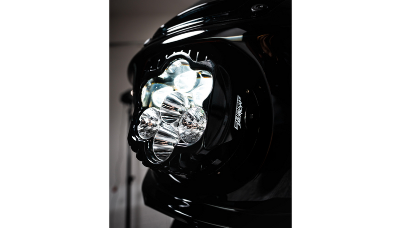 CUSTOM DYNAMICS Shark Demon 2 Headlight - Low Rider ST '22-'25 -  SD2-LRST-W