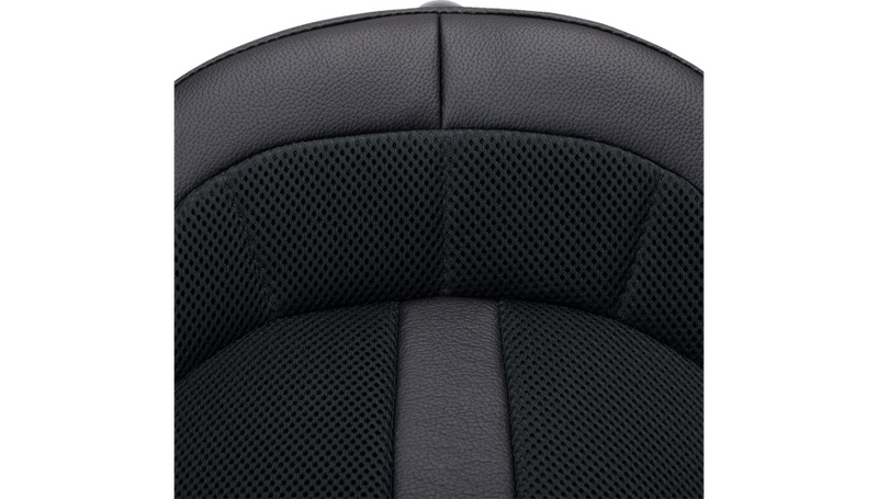 DANNY GRAY BigIST Solo Air Seat - Black Leather - XL '04-'17 - FA-DGE-0284 - PartsOutlet.com.au
