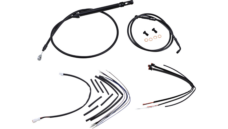 BURLY BRAND Control Kit - 16" Ape Hanger Handlebars - Softail '18-'24 - B30-1261